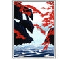 Link to Waterfall with Red Maples print by Aki Sogabe